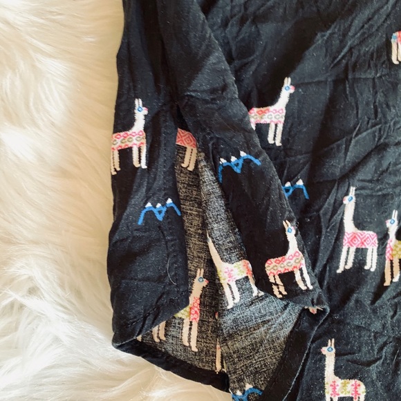 Anthropologie Maeve Llama Moonflower Henley 0 - Picture 11 of 12